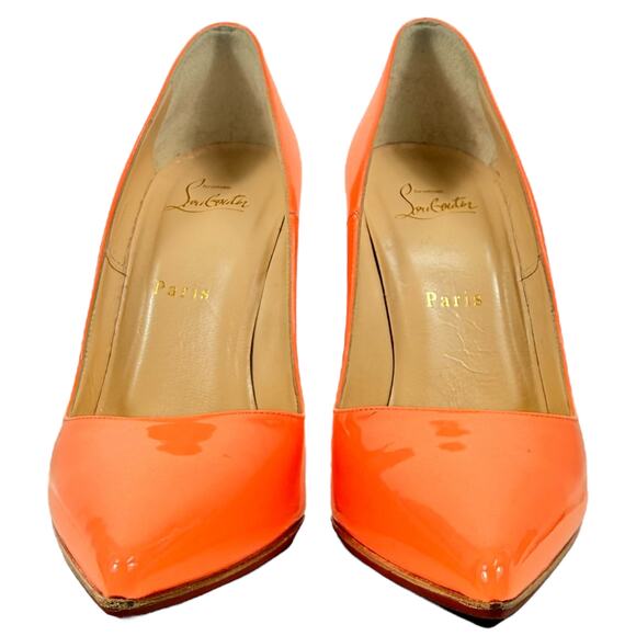 Christian Louboutin So Kate Patent Leather Heels Flamingo Size 39 - Picture 5 of 9